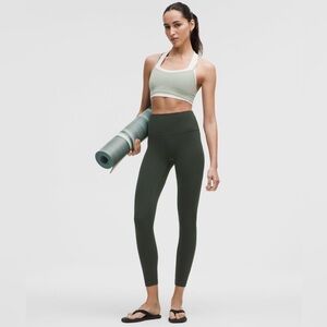 Lululemon Align No Line High-Rise Pant 25" in Rainforest Green, Size: 6